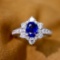 14k Gold 1.81 Ctw Natural Sapphire & Diamond Ring