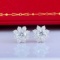 14k Gold 1.06 Ctw Natural H Diamond Earrings