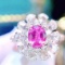 14k Gold 1.02 Ct Natural Sapphire & Diamond Ring