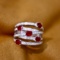 14k Gold 2.19 Ctw Natural Ruby & Diamond Ring