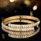 14k Gold 0.98 Ct Natural H Diamond Bangle