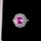 14k Gold 2.98 Ctw Natural Sapphire & Diamond Ring