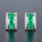 14k Gold 1.36 Ctw Vivid Green Natural Emerald & Diamond Earrings