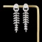 14k Gold 0.9 Ct Natural H Diamond Earrings