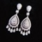 14k Gold 1.64 Ctw Natural H Diamond Earrings