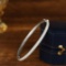 14k Gold 3.5 Ct Natural H Diamond Bangle