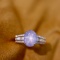 14k Gold 2.65 Ctw Natural Star Sapphire & Diamond Ring