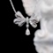 14k Gold 0.79 Ctw Natural F Diamond Necklace