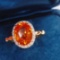 14k Gold 2.67 Ctw Natural Partschinite & Diamond Ring