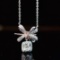 14k Gold 0.5 Ctw Natural H Diamond Necklace