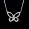 14k Gold 0.28 Ct Natural H Diamond Necklace