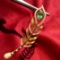 14k Gold 0.70 Ctw Natural Emerald & Diamond Pendant