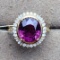 14k Gold 3.76 Ctw Natural Tourmaline & Diamond Ring