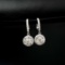 14k Gold 0.64 Ctw Natural H Diamond Earrings