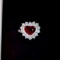 14k Gold 1.72 Ctw Vivid Red Natural Ruby & Diamond Ring