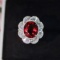 14k Gold 7.25 Ctw Natural Tourmaline & Diamond Ring