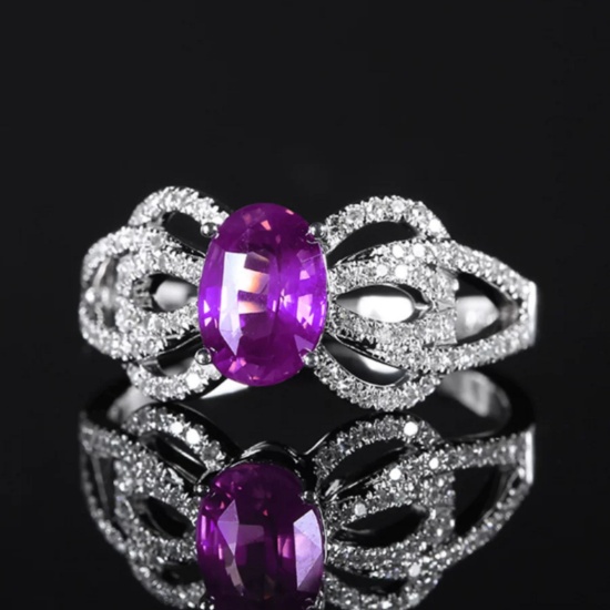 14k Gold 1.79 Ctw Natural Sapphire & Diamond Ring