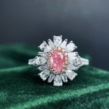 14k Gold 1.45 Ctw Natural Pink Diamond & Diamond Ring/pendant