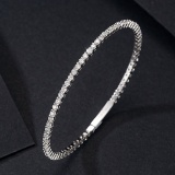 14k Gold 1.97 Ct Natural H Diamond Bangle