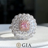 14k Gold 1.96 Ctw Natural Pink Diamond & Diamond Ring/pendant
