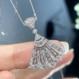 14k Gold 0.35 Ct Natural H Diamond Pendant
