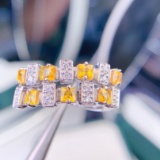 14k Gold 2.83 Ctw Natural Sapphire & Diamond Ring