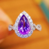 14k Gold 2.65 Ctw Natural Sapphire & Diamond Ring