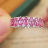 14k Gold 2.22 Ctw Natural Sapphire & Diamond Ring