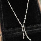 14k Gold 1.3 Ct Natural H Diamond Necklace