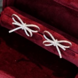 14k Gold 1 Ct Natural H Diamond Earrings