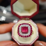 14k Gold 3.40 Ctw Natural Tourmaline & Ruby Ring