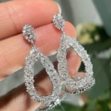 14k Gold 1.26 Ct Natural H Diamond Earrings