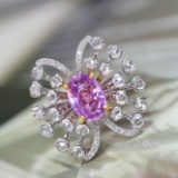 14k Gold 2.14 Ctw Natural Sapphire & Diamond Ring