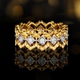 14k Gold 0.30 Ct Natural H Diamond Ring