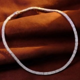 14k Gold 6.8 Ct Natural H Diamond Necklace
