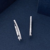 14k Gold 0.76 Ct Natural H Diamond Earrings