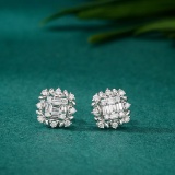 14k Gold 0.48 Ctw Natural H Diamond Earrings