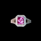 14k Gold 1.93 Ctw Natural Sapphire & Diamond Ring
