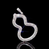 14k Gold 1.3 Ct Natural H Diamond Pendant