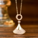 14k Gold 0.25 Ct Natural H Diamond Necklace