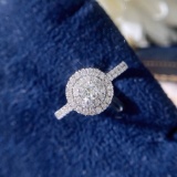 14k Gold 0.48 Ctw Natural H Diamond Ring