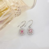 14k Gold 0.94 Ctw Natural Pink Diamond & Diamond Earrings