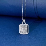 14k Gold 0.85 Ctw Natural H Diamond Necklace
