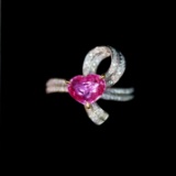 14k Gold 1.74 Ctw Natural Sapphire & Diamond Ring
