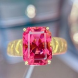 14k Gold 4.08 Ct Natural Tourmaline Ring