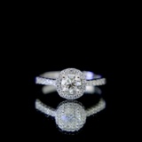 14k Gold 0.50 Ct Natural D Diamond Ring