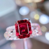 14k Gold 3.93 Ct Natural Tourmaline & Diamond Ring