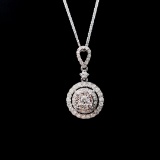 14k Gold 0.34 Ctw Natural H Diamond Necklace