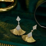 14k Gold 0.4 Ct Natural H Diamond Earrings