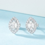 14k Gold 0.52 Ctw Natural H Diamond Earrings